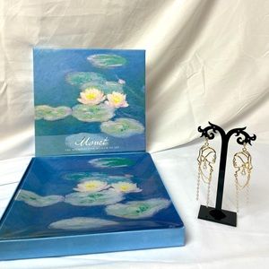 Monet water Lilly jewelry tray decorative plate & girl with the Pearl earring